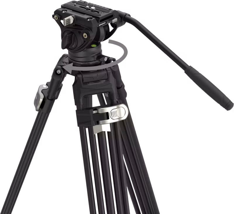 SmallRig 4163 Heavy-Duty Aluminium Video Tripod Kit FreeBlazer AD-80