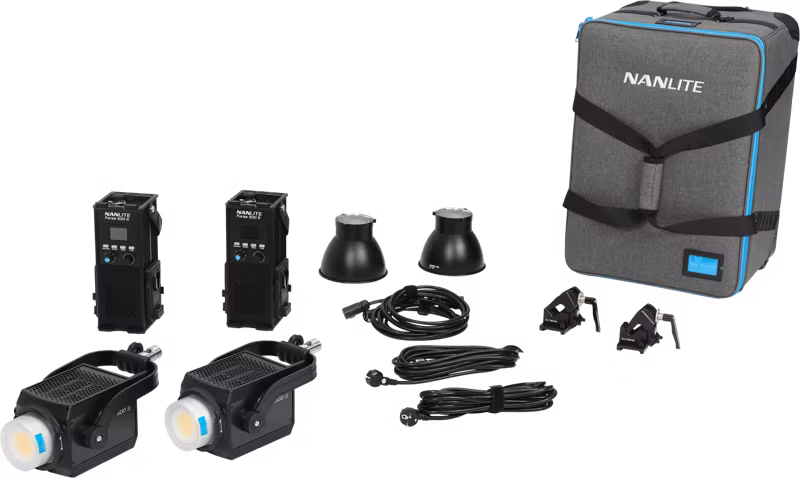 NANLITE Forza 500 II 2 Kit LED Spot Light with Trolley Case