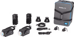 NANLITE Forza 500B II 2 Kit LED Spot Light with Trolley Case