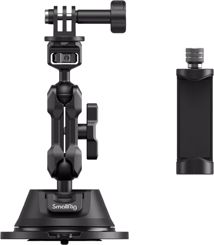 SmallRig 4275 Portable Suction Cup Mount Support Kit for Action Cameras / Mobile Phones SC-1K