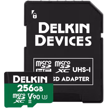 Delkin microSD Power 2000x UHS-II (V90) R300/W250 256GB