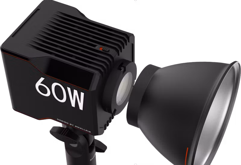 SmallRig 4376 LED Video Light COB RC 60B with Powerbank Clamp