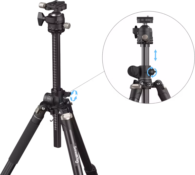SmallRig 4288 Tripod with Lateral Center Column CT200
