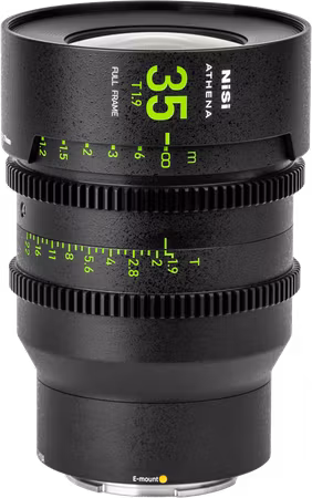 NiSi Cine Lens Athena Prime 35mm T1.9 E-Mount (Without Drop-in Filter)