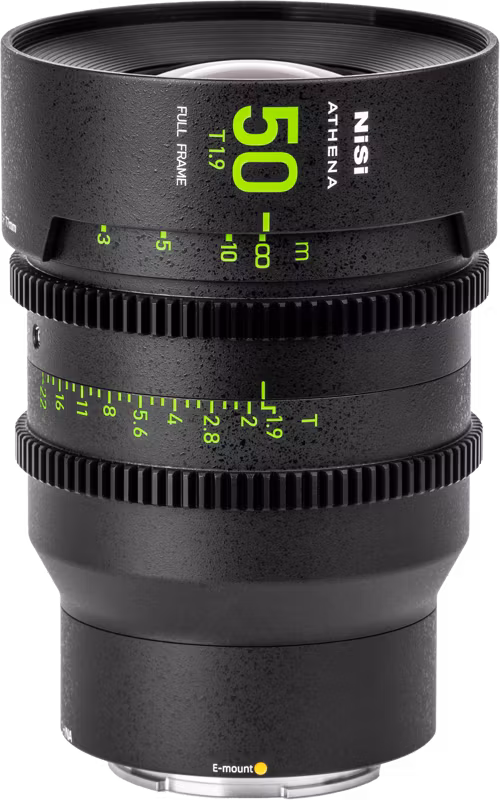 NiSi Cine Lens Athena Prime 50mm T1.9 E-Mount (Without Drop-in Filter)