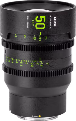 NiSi Cine Lens Athena Prime 50mm T1.9 E-Mount (Without Drop-in Filter)