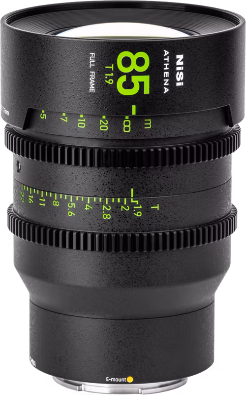 NiSi Cine Lens Athena Prime 85mm T1.9 E-Mount (Without Drop-in Filter)