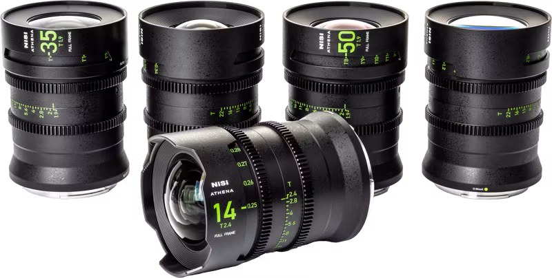 NiSi Cine Lens Set Athena Prime Fuji G-Mount (Without Drop-In Filter)