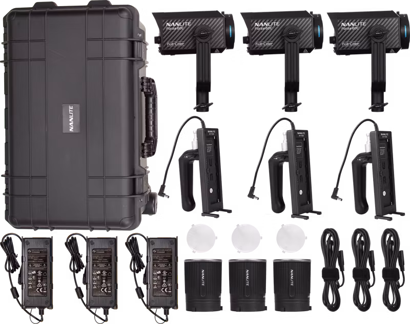 Nanlite Forza 60C RGBLAC led 3 Light kit
