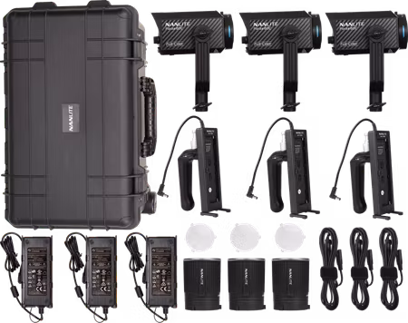 Nanlite Forza 60C RGBLAC led 3 Light kit