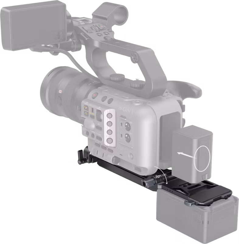 SmallRig 4323 V-Mount Battery Mount Plate Kit for Cinema Cameras
