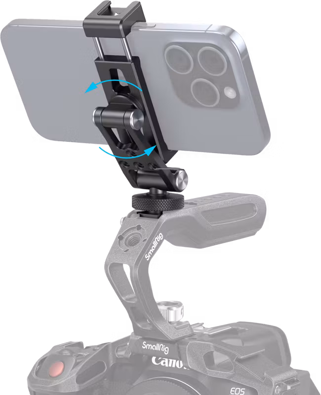 SmallRig 4382 Metal Phone Holder with Cold Shoe Mount