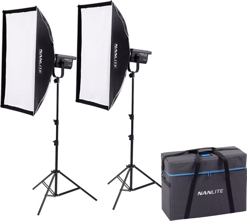Nanlite FS-200B Bi-Colour 2 light kit with stand