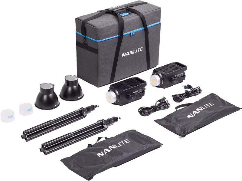 Nanlite FS-300B Bi-Colour 2 light kit with stand