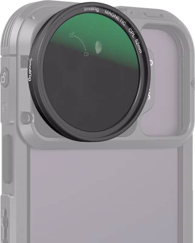 SmallRig 4388 MagEase Magnetic CPL Filter Kit with M-mount Filter Adapter (52mm)