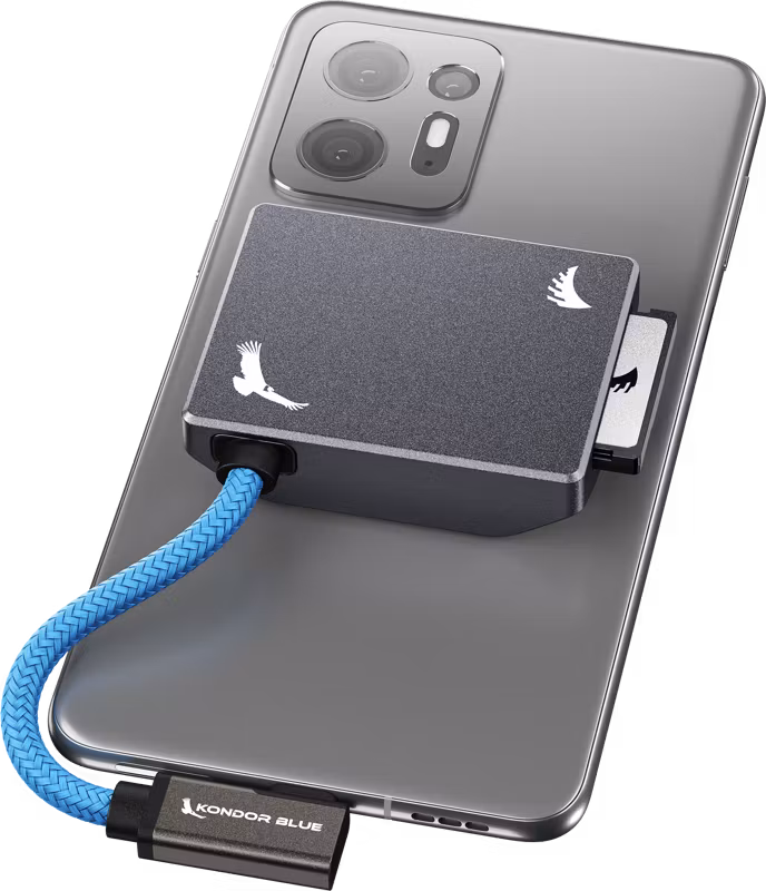 Angelbird Kondor Blue CFexpress B Recording Module (MagSafe Compatible External) Space Gray