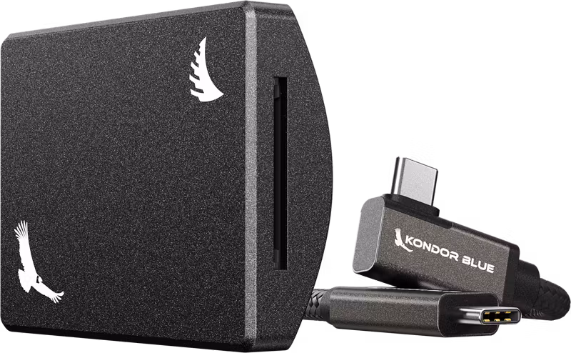 Angelbird Kondor Blue SD Recording Module (MagSafe Compatible External) Raven Black