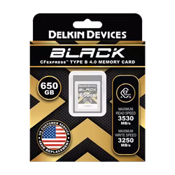 Delkin CFexpress 4.0 BLACK | Type B | R3530/W3250 650GB