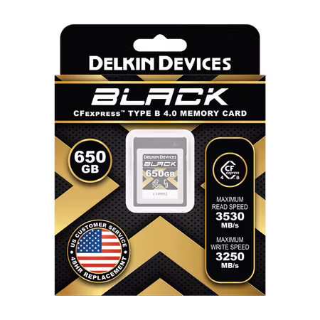 Delkin CFexpress 4.0 BLACK | Type B | R3530/W3250 650GB