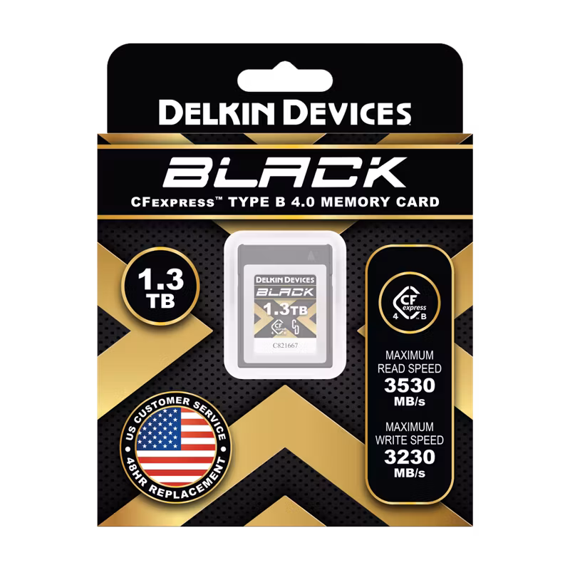Delkin CFexpress 4.0 BLACK | Type B | R3530/W3250 1.3TB