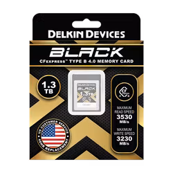 Delkin CFexpress 4.0 BLACK | Type B | R3530/W3250 1.3TB