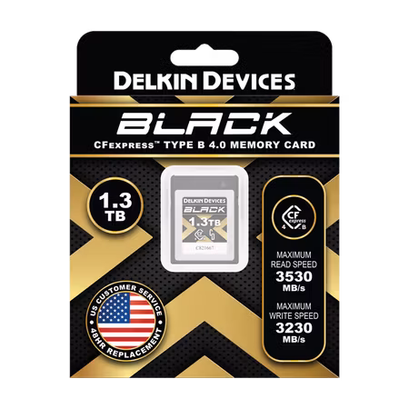 Delkin CFexpress 4.0 BLACK | Type B | R3530/W3250 1.3TB
