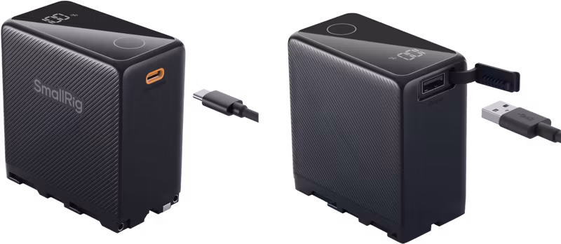 SmallRig 4469 Camera Battery USB-C Rechargeable NP-F970 Black