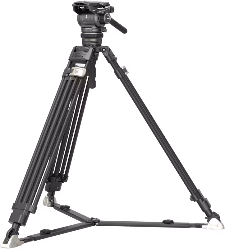 SmallRig 4463 Heavy-Duty Carbon Fiber Tripod Kit AD-120