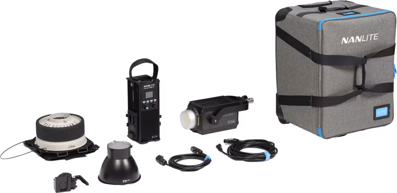Nanlite Forza 500B II Bicolor & Nanlite FL-20G Kit in trolly case