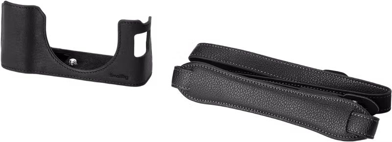 SmallRig 4700 Leather Half Case Kit for FUJIFILM X100VI (Black)