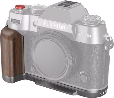 SmallRig 4736 Wooden L-Shape Grip for Fujifilm X-T50 Charcoal Silver