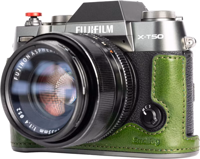 SmallRig 4711 Leather Half Case Kit for Fujifilm X-T50 Green