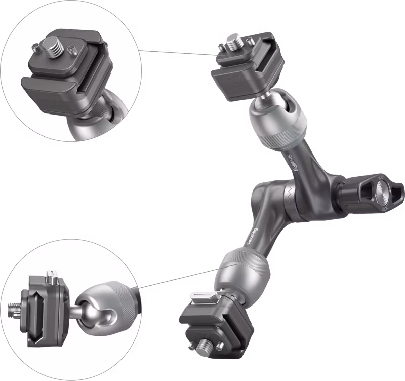 SmallRig 4490 HawkLock H21 Quick Release Rosette Magic Arm (7")