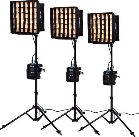 Nanlite PavoSlim 60B LED Panel  3-Light Kit With Stand