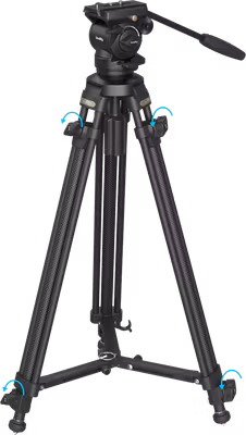 SmallRig 4685 Lightweight Video Carbon Fiber Tripod Kit AD-50