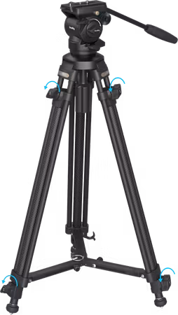 SmallRig 4685 Lightweight Video Carbon Fiber Tripod Kit AD-50
