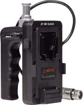 Nanlite V-Mount Battery Grip with 4-Pin XLR Connector