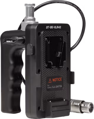 Nanlite V-Mount Battery Grip with 4-Pin XLR Connector