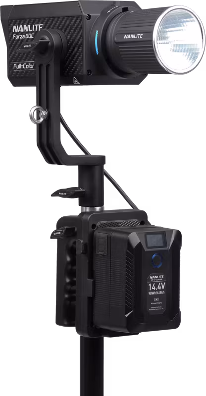 Nanlite V-Mount Battery Grip with 4-Pin XLR Connector