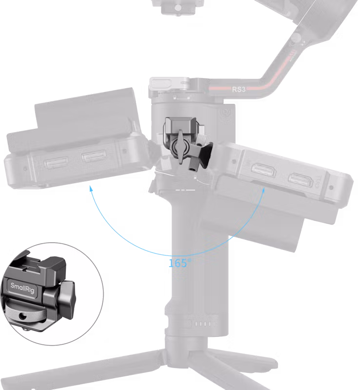 SmallRig 4637 HawkLock H21 Monitor Support for DJI Stabilizers