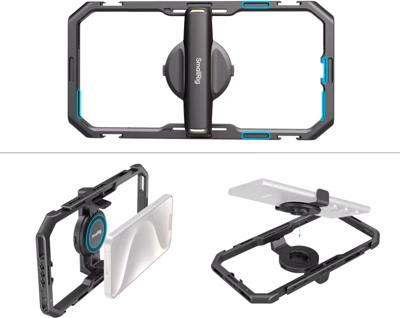 SmallRig 4704 All-in-One Video Kit for Smartphone Creators Qucik Pro Edition