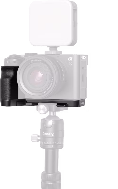 SmallRig 4797 L-Shape Mount Plate with Silicone Handle for Sony Alpha 7C II / Alpha 7CR