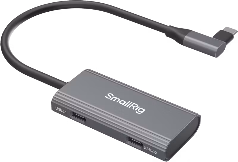 SmallRig 4598 USB-C Hub 4-in-1 PD/USB-C 3.1/USB-C 2.0 with Audio Adapter