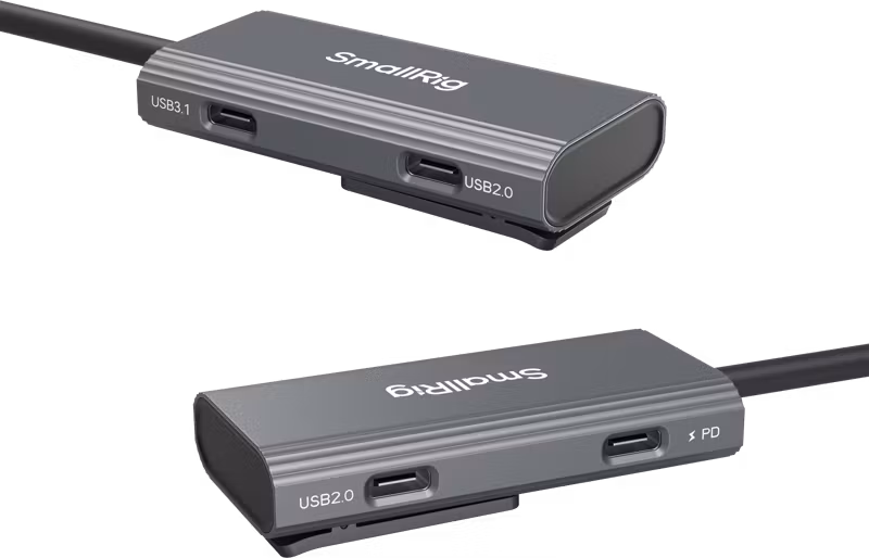 SmallRig 4598 USB-C Hub 4-in-1 PD/USB-C 3.1/USB-C 2.0 with Audio Adapter