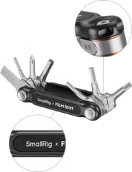 SmallRig 4812 x FILM RIOT 7-in-1 Folding Wrench Set with Multiple Angle Positioning Green