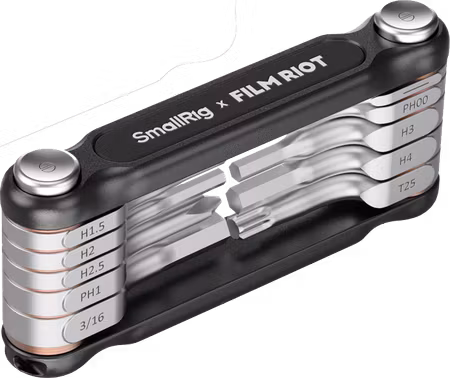 SmallRig 4375 x FILM RIOT 10-in-1 Folding Wrench Set with Multiple Angle Positioning Black
