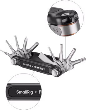 SmallRig 4814 x FILM RIOT 10-in-1 Folding Wrench Set with Multiple Angle Positioning Green