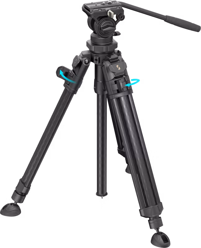 SmallRig 4420 Lightweight Video Carbon Fiber Tripod Kit AD-50 Pro