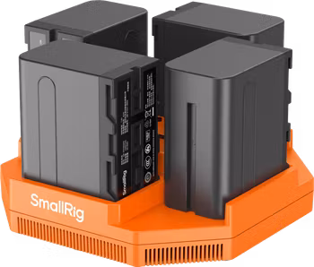 SmallRig 4834 NP-F970 4-Channel Camera Battery Charger & 4-Battery Kit