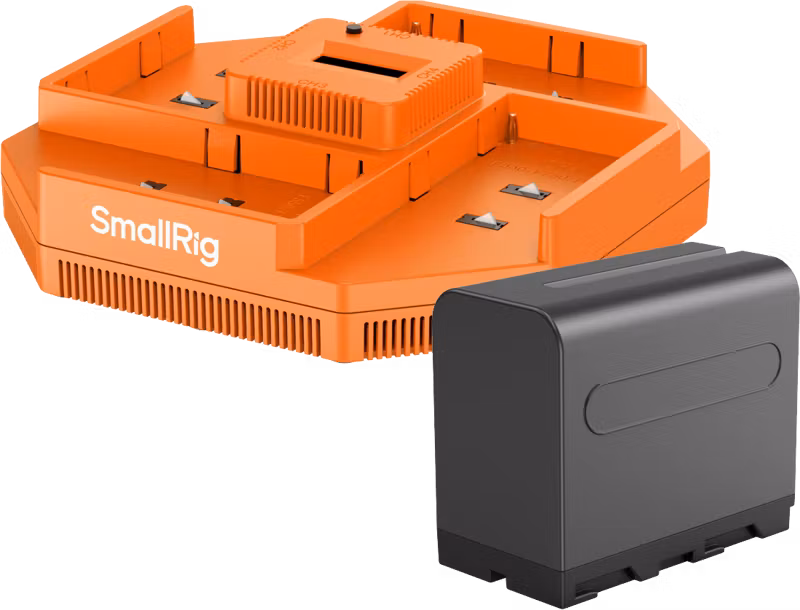 SmallRig 4834 NP-F970 4-Channel Camera Battery Charger & 4-Battery Kit